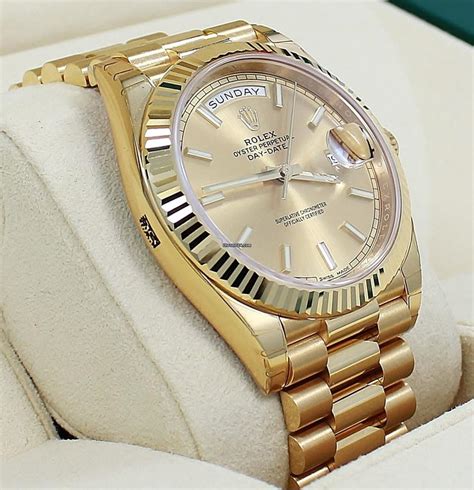 gold president rolex for sale|pre owned rolex president 40mm.